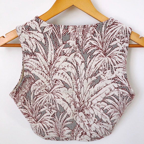 Zara Patterned Textured Crop Top - Picture 3 of 3